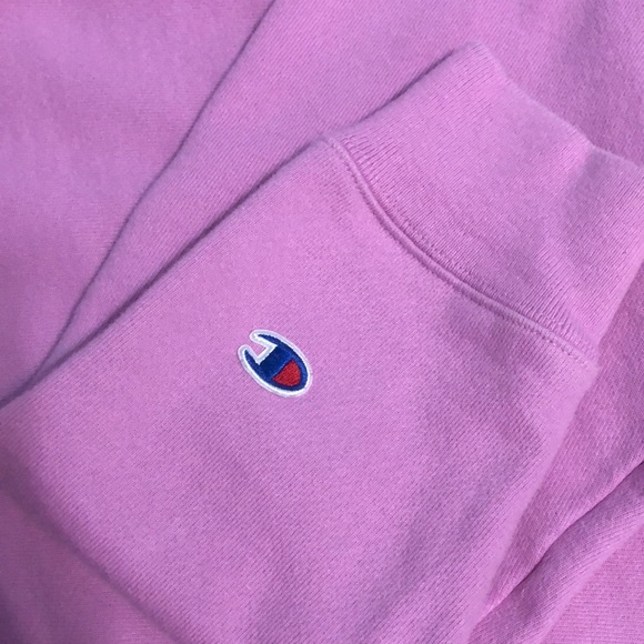 Pink Champion Reverse Weave Hoodie - Picture 3 of 6